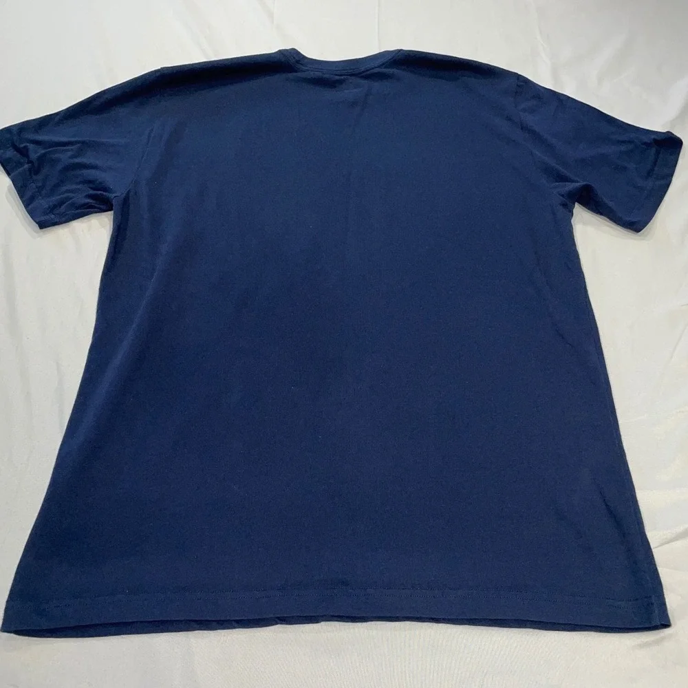 Nike Dri-FIT Mens Navy Blue‎ Basketball Water Splash Graphic T-Shirt Large